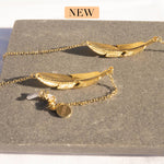 14k Gold-plated Autumn Leaf Chain