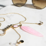 Pink Pendant Sunglass Chain